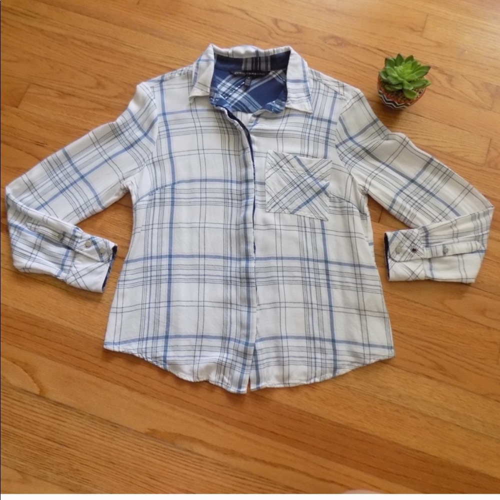 White House Black Market Flannel Shirt